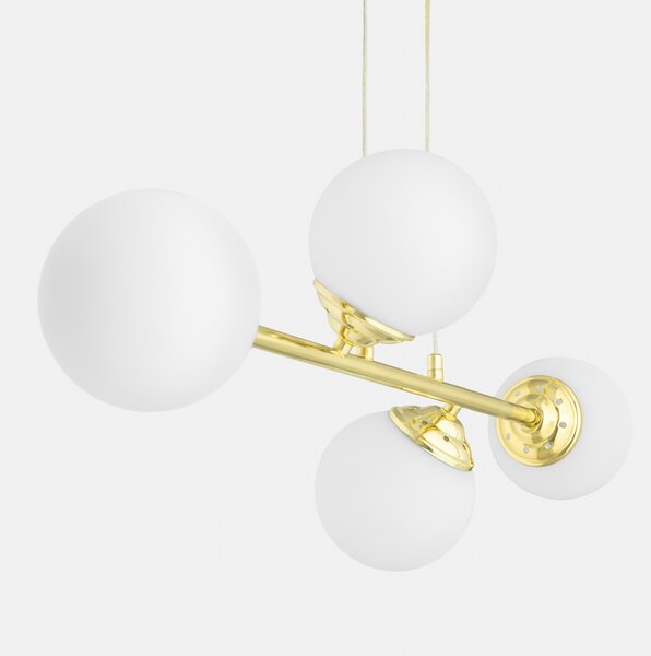 NOWOCZESNA LAMPA WISZĄCA KLASYCZNE ZŁOTO FINO W4