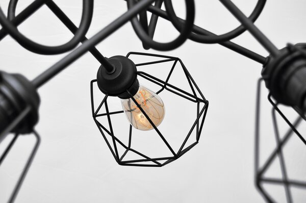 Lampa z koszykiem OXFORD W-2016/5+1311S BK