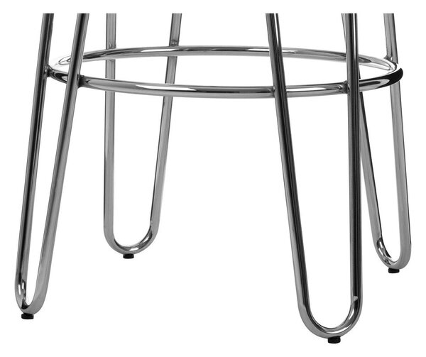 Hoker z litego drewna wiązu w kolorze srebra/w naturalnym kolorze (wysokość siedziska 75 cm) District – Premier Housewares