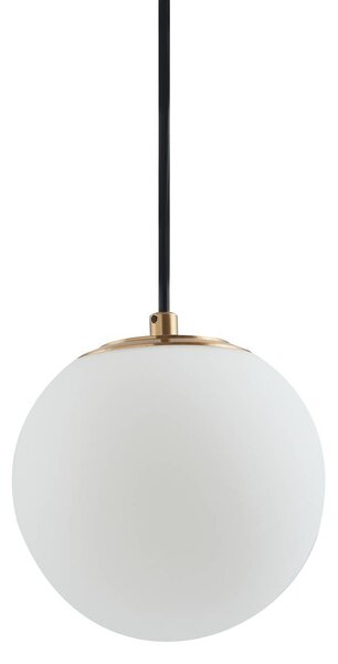 Lampa wisząca szklana Bidolo Lucande, możliwość ściemniania, mosiężny / złoty, łazienka, szkło