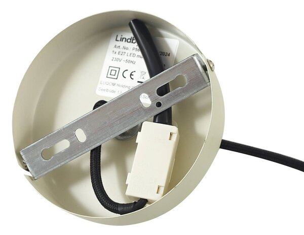 Lampa wisząca Elover Lindby, możliwość ściemniania, zielony, salon / jadalnia, metal, nowoczesny