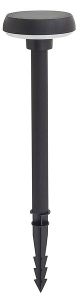 Lindby Solar-lampa z grotem ziemnym LED Brinca, czarny, PC, czujnik Brinca, czarny, tworzywo sztuczne, nowoczesny