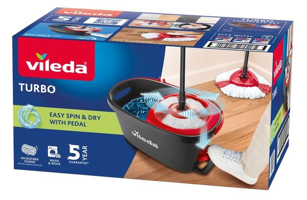 Zestaw mopa obrotowego i wiadra Vileda Turbo