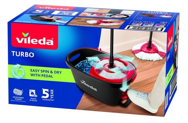 Zestaw mopa obrotowego i wiadra Vileda Turbo