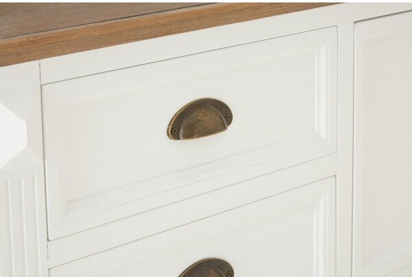 Biały stolik w dekorze jodły 90x90 cm Hardwick – Premier Housewares