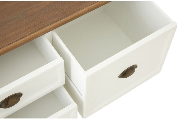 Biały stolik w dekorze jodły 90x90 cm Hardwick – Premier Housewares