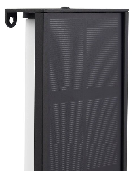 Lindby kinkiet LED Solar Laarni, ściemniany, IP54, czarny Laarni Lindby, możliwość ściemniania, czarny, aluminium
