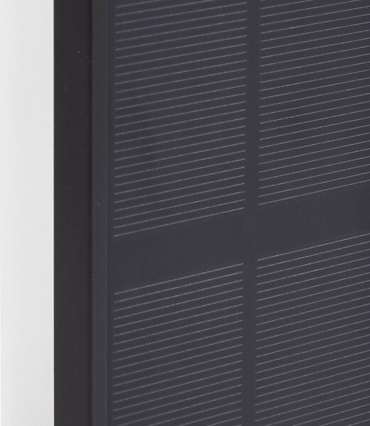 Lindby kinkiet LED Solar Laarni, ściemniany, IP54, czarny Laarni Lindby, możliwość ściemniania, czarny, aluminium