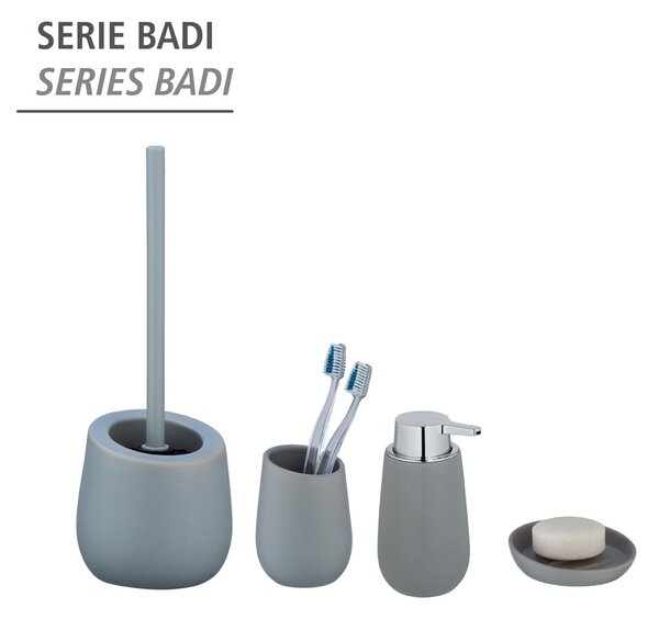 Szary ceramiczny dozownik do mydła 320 ml Badi – Wenko