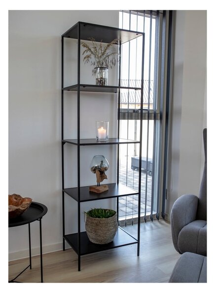 Czarny regał House Nordic Vita Shelf, 51x170 cm