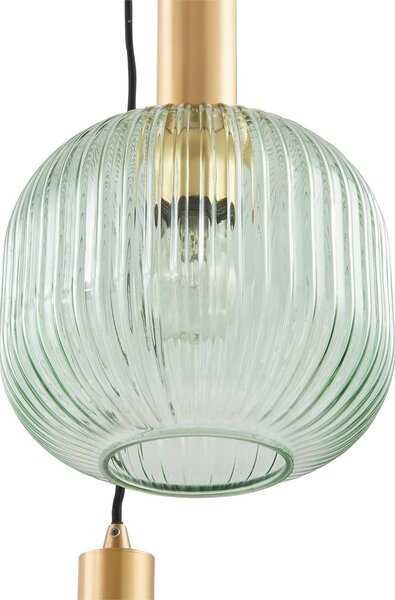 Lampa wisząca Dorotoe Lindby, możliwość ściemniania, multikolor, salon / jadalnia, szkło, vintage