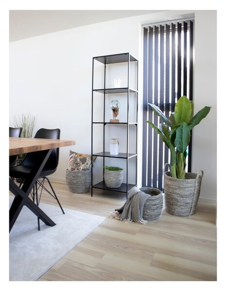 Czarny regał House Nordic Vita Shelf, 51x170 cm