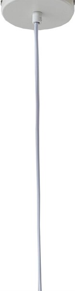 Lampa wisząca Helin Lindby, możliwość ściemniania, biały / opal, salon / jadalnia, tkanina / materiał / jedwab, nowoczesny
