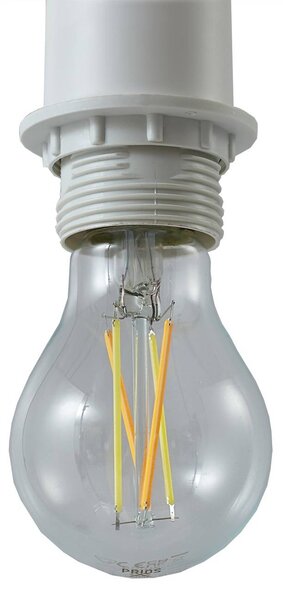 Lampa wisząca Helin Lindby, możliwość ściemniania, biały / opal, salon / jadalnia, tkanina / materiał / jedwab, nowoczesny