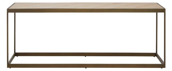 Brązowy/w naturalnym kolorze stolik z blatem w dekorze dębu 40x120 cm Grenoble – Premier Housewares