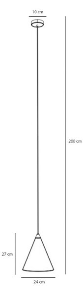 Lampa wisząca Form ALDEX, możliwość ściemniania, czerwony, salon / jadalnia, metal