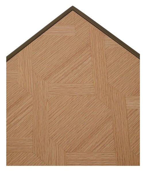 Brązowy/w naturalnym kolorze stolik z blatem w dekorze dębu 40x120 cm Grenoble – Premier Housewares