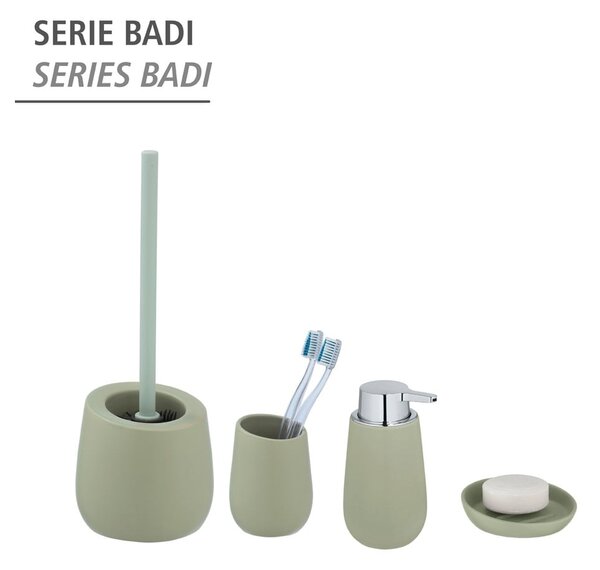 Zielony ceramiczny dozownik do mydła Wenko Badi
