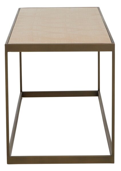 Brązowy/w naturalnym kolorze stolik z blatem w dekorze dębu 40x120 cm Grenoble – Premier Housewares