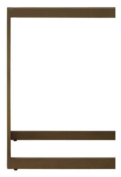 Brązowy/w naturalnym kolorze stolik z blatem w dekorze dębu 40x120 cm Grenoble – Premier Housewares