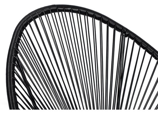 Czarny metalowy/plastikowy fotel ogrodowy Avocado Comfort – Bonami Selection