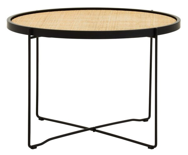 Rattanowy okrągły stolik w naturalnym kolorze ø 60 cm Depok – Premier Housewares