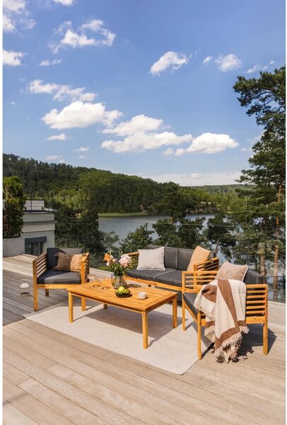 Białobeżowy dywan odpowiedni na zewnątrz 150x80 cm – NORTHRUGS