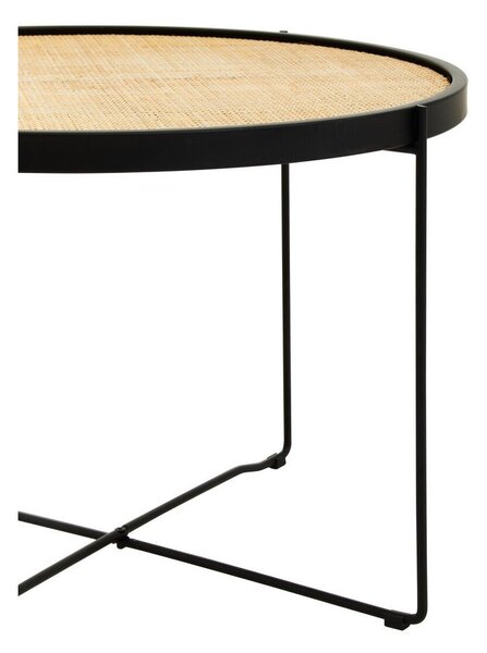 Rattanowy okrągły stolik w naturalnym kolorze ø 60 cm Depok – Premier Housewares