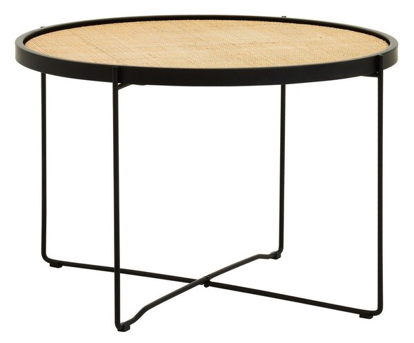 Rattanowy okrągły stolik w naturalnym kolorze ø 60 cm Depok – Premier Housewares