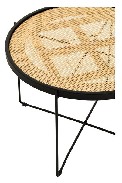 Rattanowy okrągły stolik w naturalnym kolorze ø 60 cm Depok – Premier Housewares