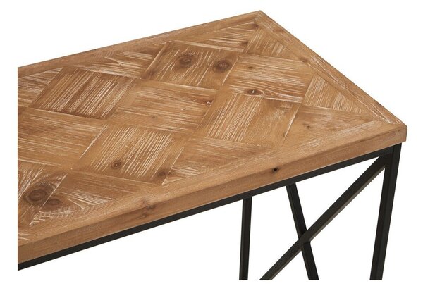 Konsola z litego drewna jodłowego w naturalnym kolorze 48x120 cm Kickford – Premier Housewares