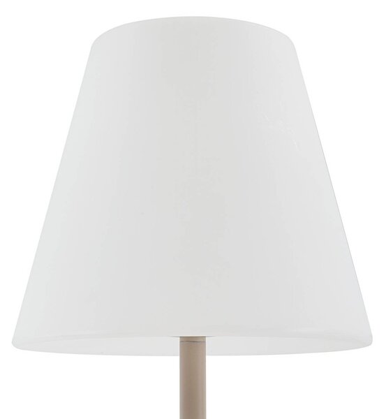 Lampa tarasowa Lucande Jaimy, beżowa, metalowa, 150 cm, E27 Jaimy, kremowy / amber, tworzywo sztuczne, nowoczesny