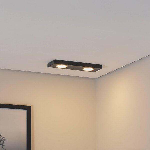 Lampa sufitowa Hero SIGMA, możliwość ściemniania, czarny, przedpokój, metal