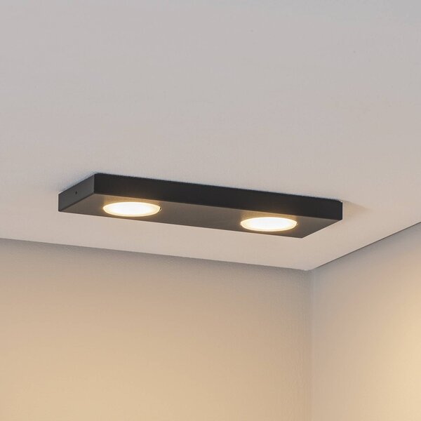 Lampa sufitowa Hero SIGMA, możliwość ściemniania, czarny, przedpokój, metal