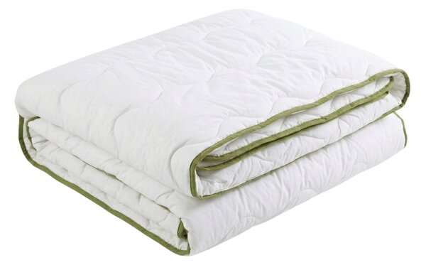 Całoroczna kołdra pikowana STELLA ALOE VERA 140x200 cm, biała