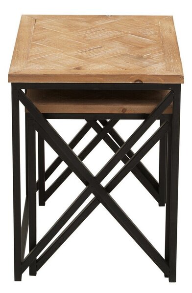 Stoliki zestaw z litego drewna jodłowego 2 szt. 38x51 cm Kickford – Premier Housewares