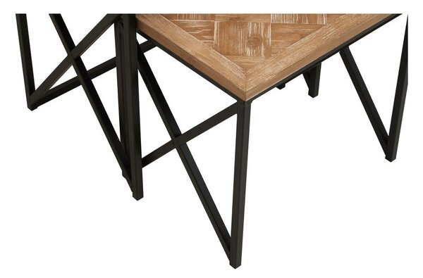 Stoliki zestaw z litego drewna jodłowego 2 szt. 38x51 cm Kickford – Premier Housewares