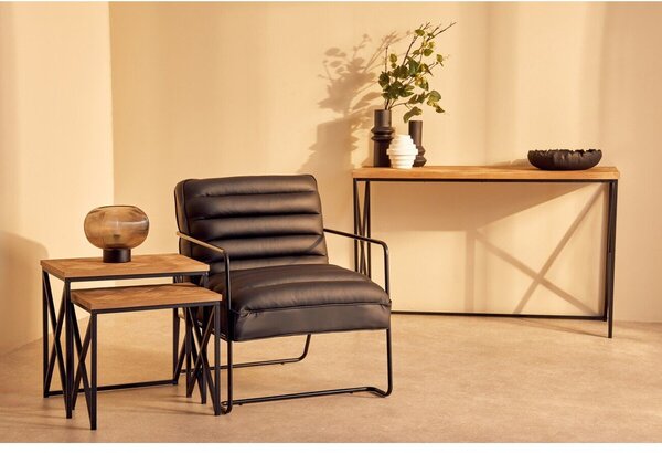 Stoliki zestaw z litego drewna jodłowego 2 szt. 38x51 cm Kickford – Premier Housewares