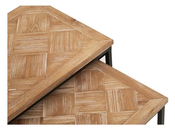 Stoliki zestaw z litego drewna jodłowego 2 szt. 38x51 cm Kickford – Premier Housewares