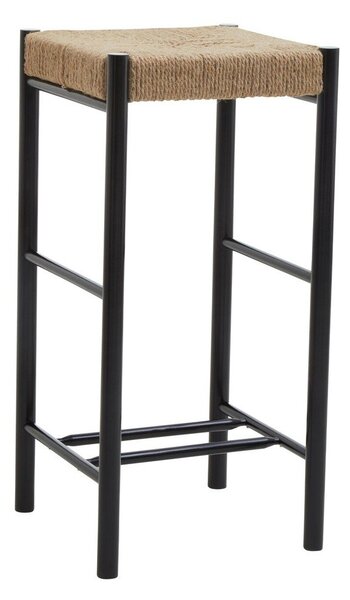 Czarny/w naturalnym kolorze hoker z litego drewna bukowego (wysokość siedziska 72 cm) Bandar – Premier Housewares