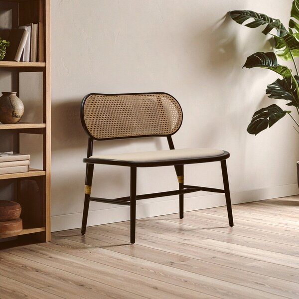 Tapicerowana ławka w naturalnym kolorze Cebu – Premier Housewares