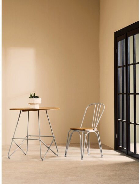 Okrągły stół z litego drewna wiązu ø 80 cm District – Premier Housewares