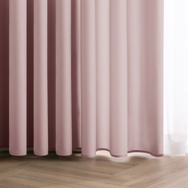 Szaroróżowa zasłona częściowo zaciemniająca (dimout) 140x250 cm Carli Tie – Restilo