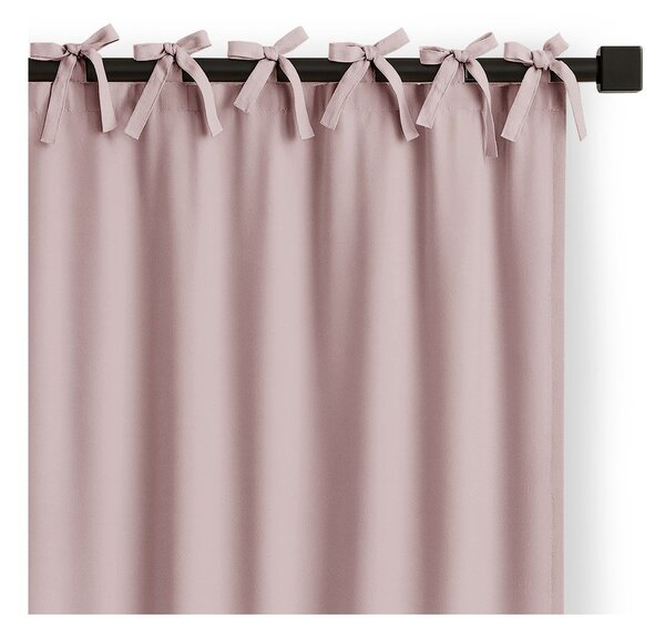 Szaroróżowa zasłona częściowo zaciemniająca (dimout) 140x250 cm Carli Tie – Restilo