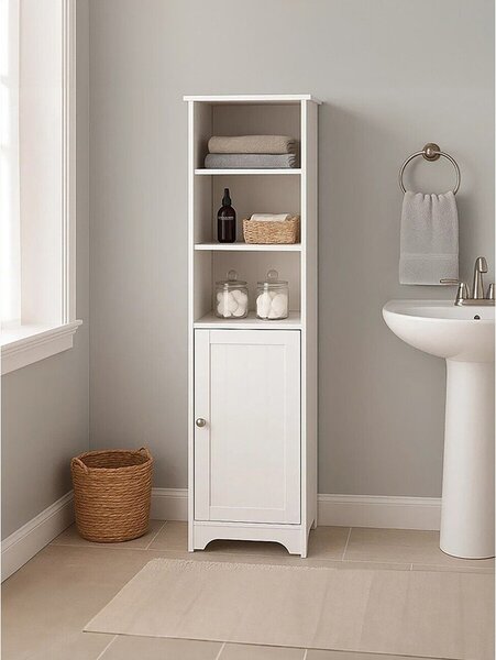 Biała szafka 40x160x38 cm Portern – Premier Housewares