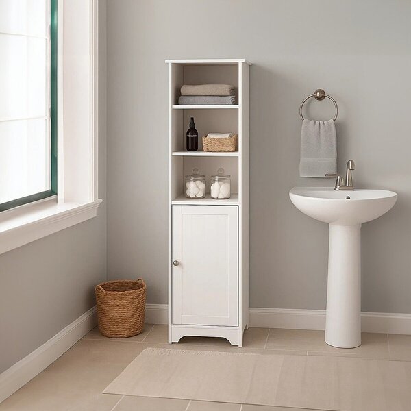 Biała szafka 40x160x38 cm Portern – Premier Housewares