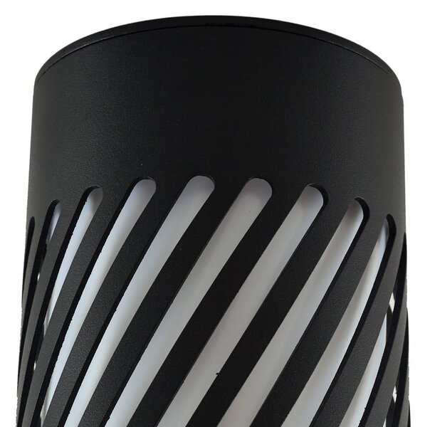 Lindby Lampa sufitowa zewnętrzna Lurinda, 10,5 cm, czarna, aluminium, Lurinda Lindby, możliwość ściemniania, czarny, aluminium, nowoczesny