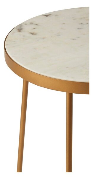 Okrągły stolik z marmurowym blatem ø 36 cm Shalimar – Premier Housewares