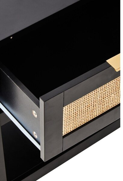 Czarna szafka nocna Sherman – Premier Housewares