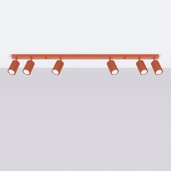 Ceglasta lampa punktowa 6,5x117 cm Gleam – Sollux